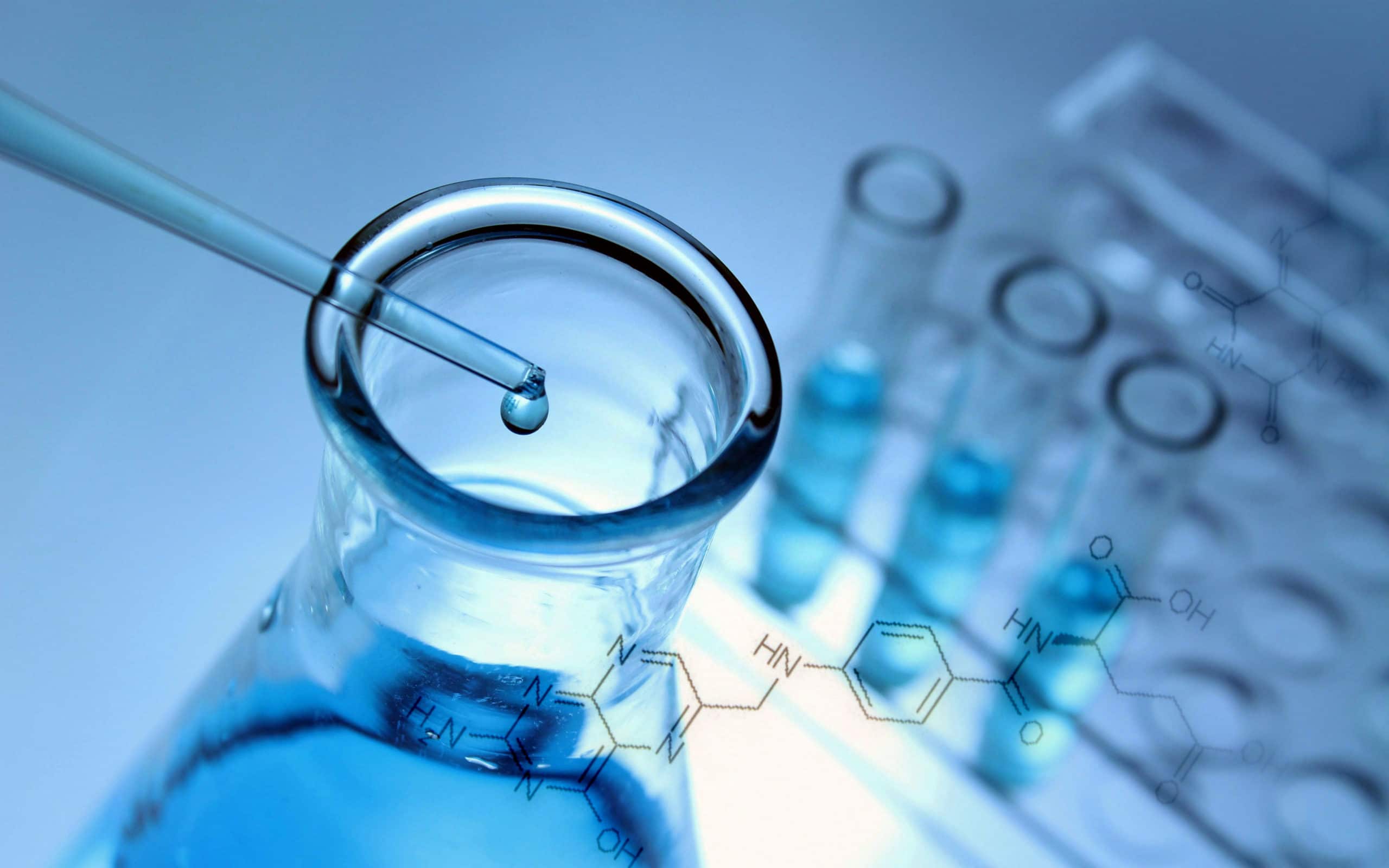 Chemische Laboranalyse als Veranschaulichung von Forschung und Entwicklung bei Betz-Chrom