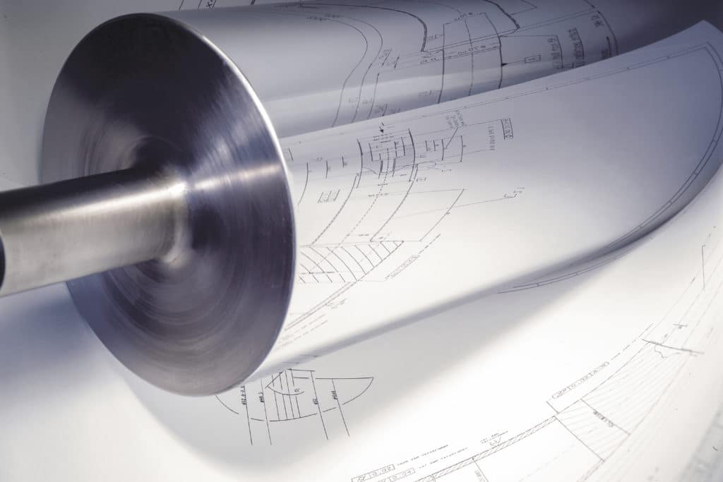 Hard chrome-plated roll mirror finish